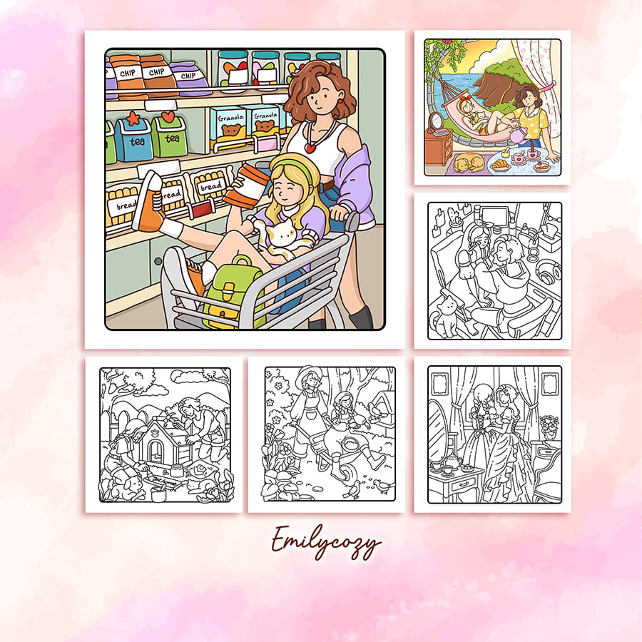 Hers & Hers Coloring Book