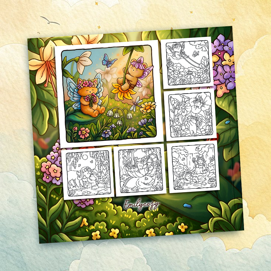 Fairy Buddies Summer Coloring Book