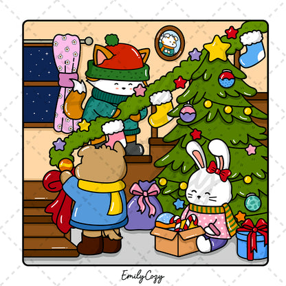 Christmas Moments Coloring Book