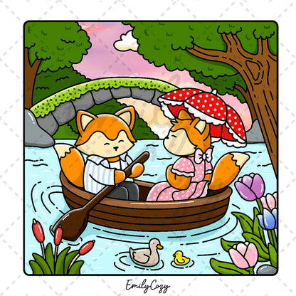 Lovely Moments Coloring Book