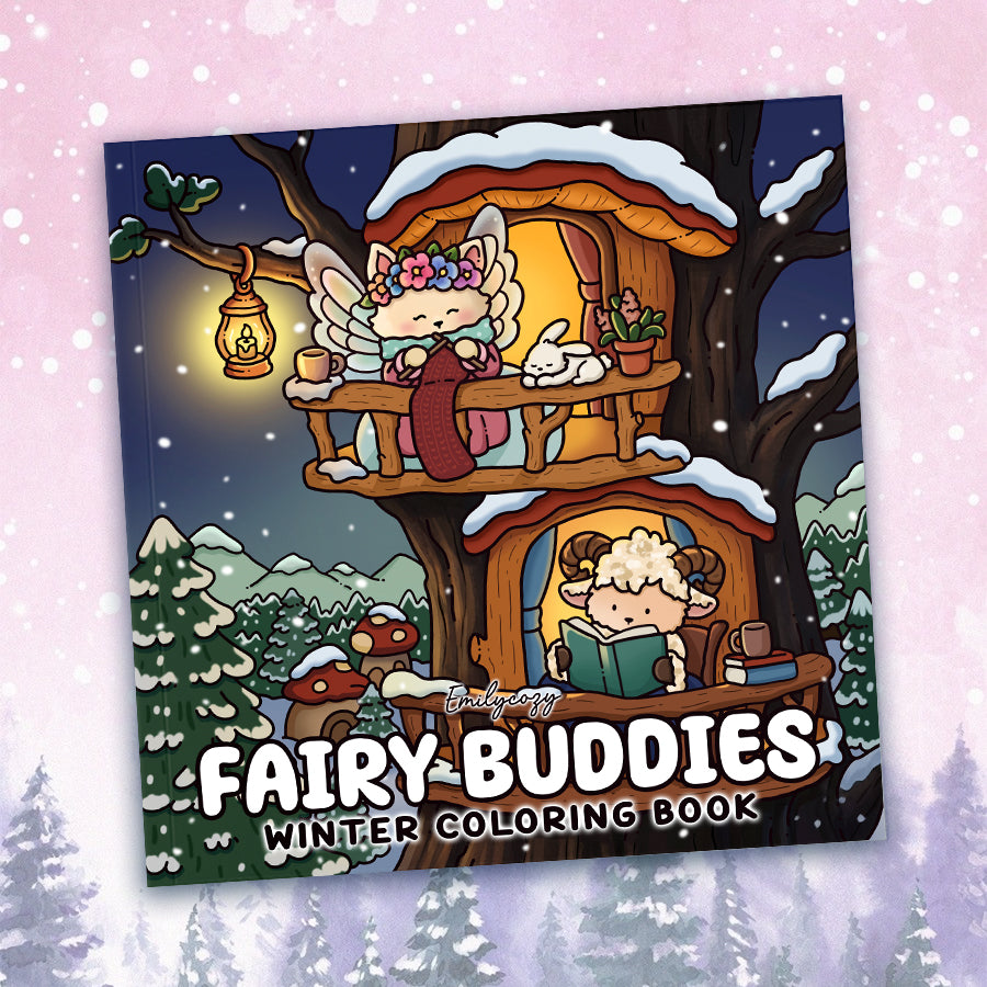 Fairy Buddies Winter Coloring Book