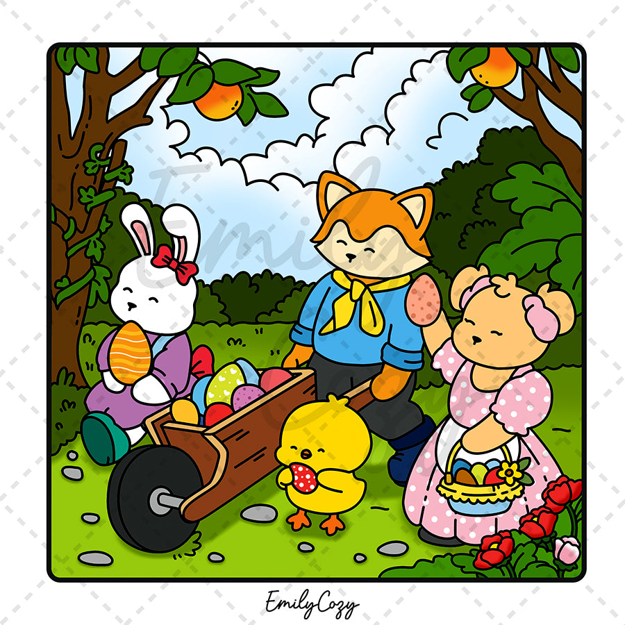 Easter Moments Coloring Book