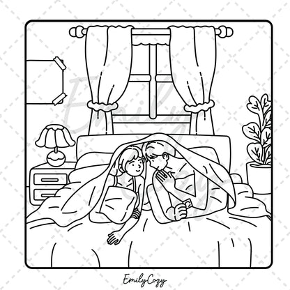 Couple Moments Coloring Book