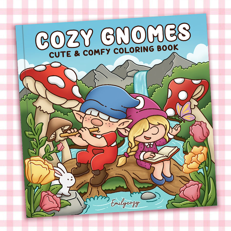 Cozy Gnomes Coloring Book