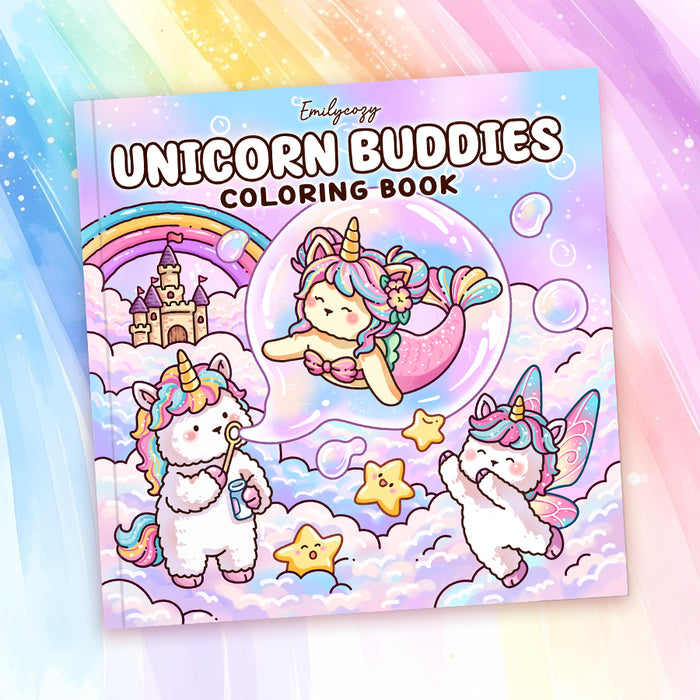 Unicorn Buddies Coloring Book