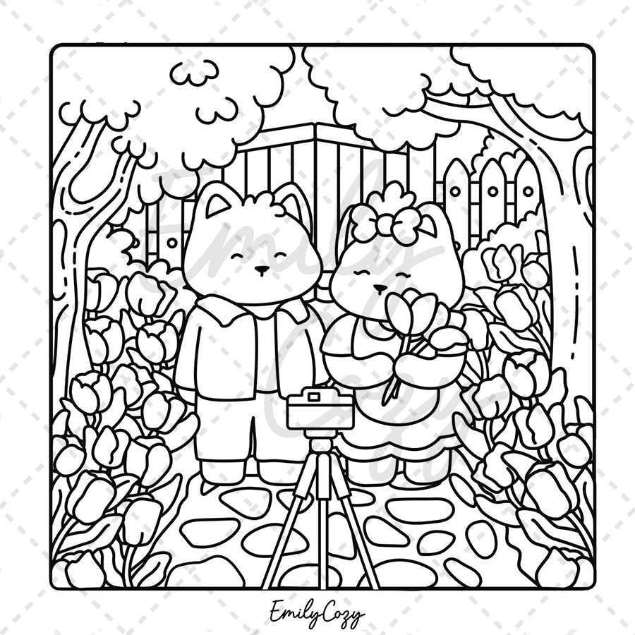 Lovely Moments Coloring Book