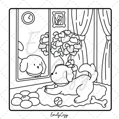 Doggo Moments Coloring Book