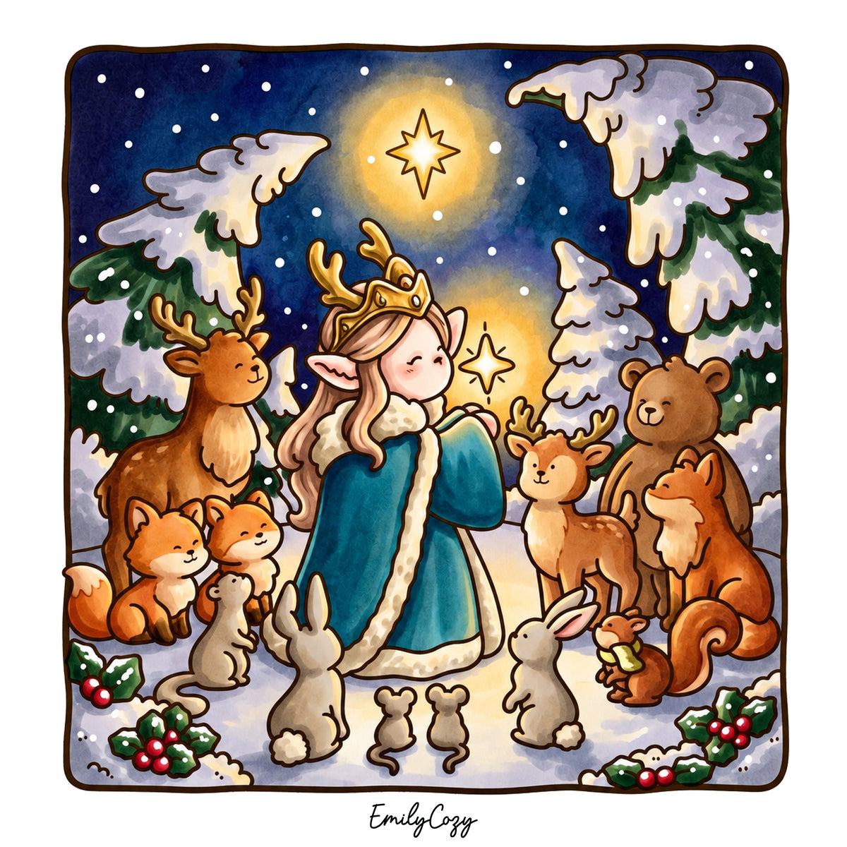 Fairy Buddies Winter Coloring Book