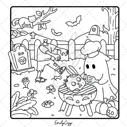 Boo Buddies Coloring Book