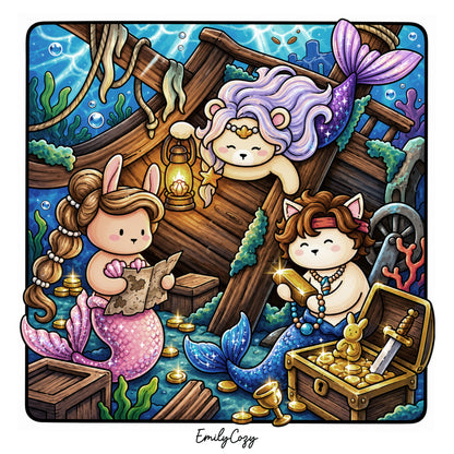 Mermaid Buddies Coloring Book