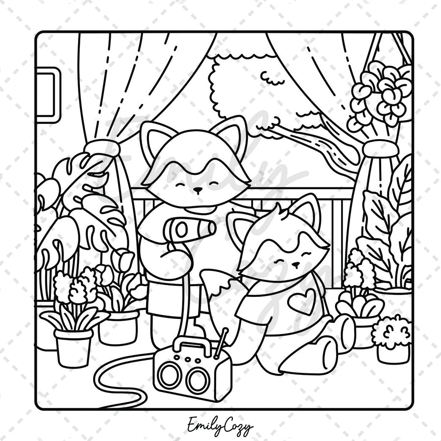 Lovely Moments Coloring Book