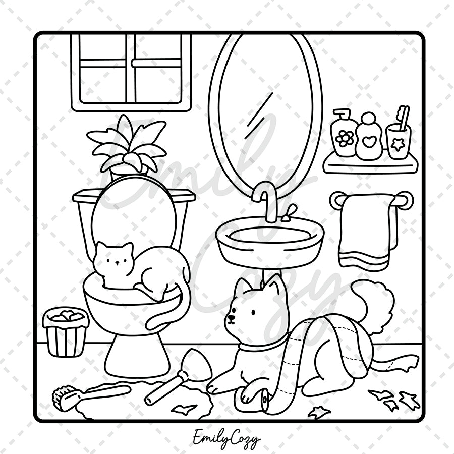 Doggo Moments Coloring Book
