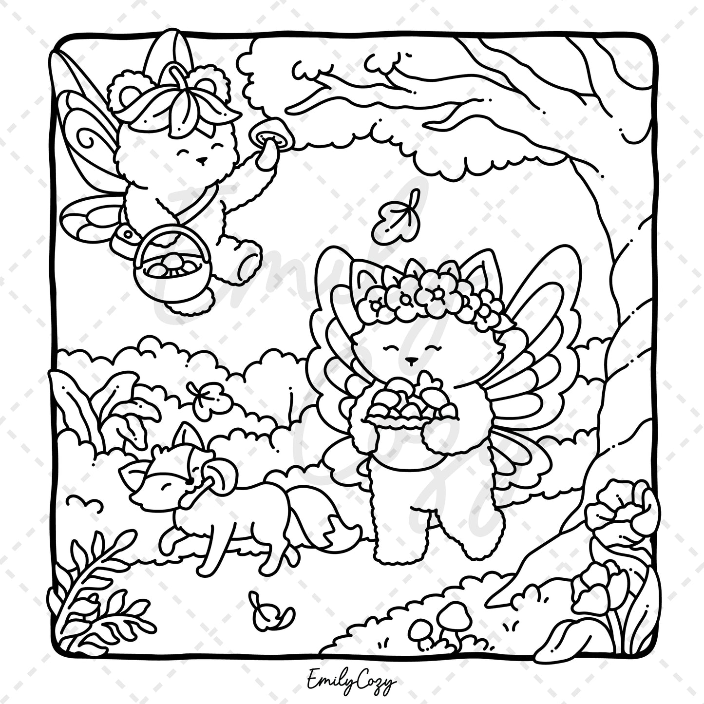 Fairy Buddies Autumn Coloring Book