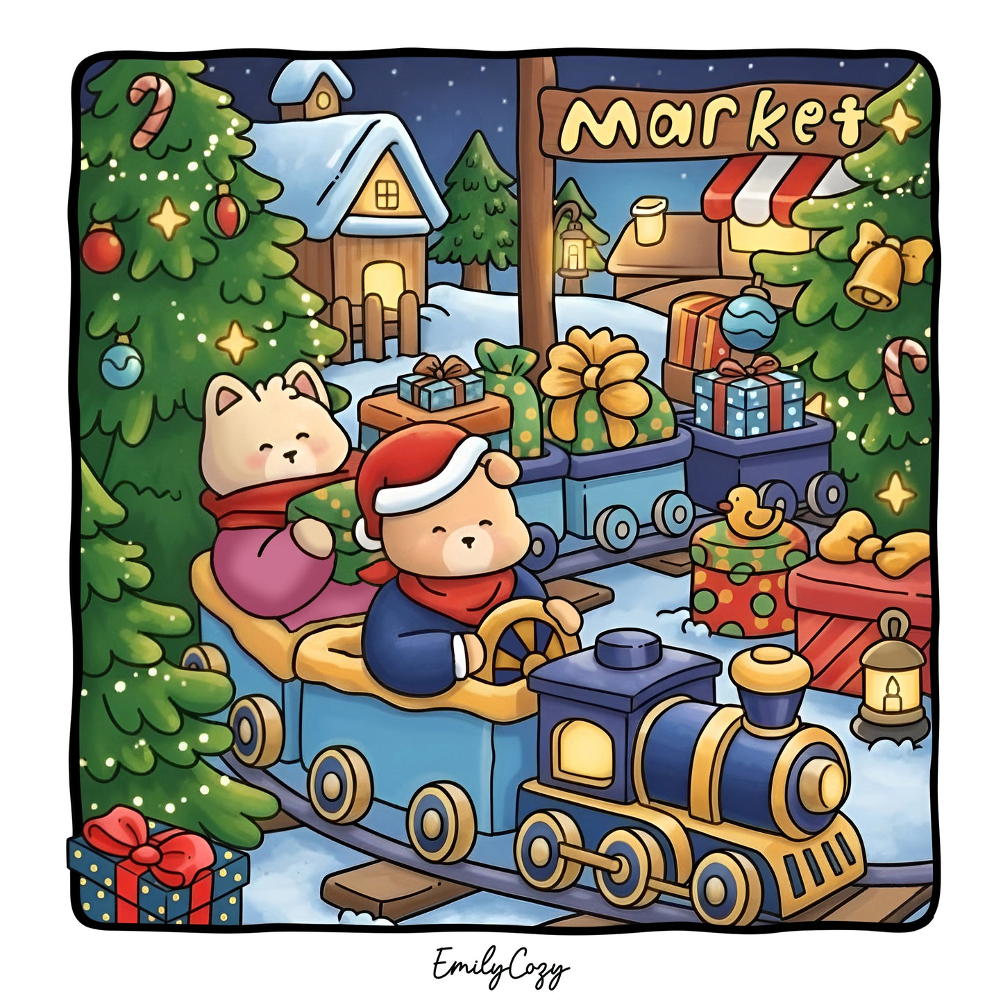 Winter Moments Coloring Book