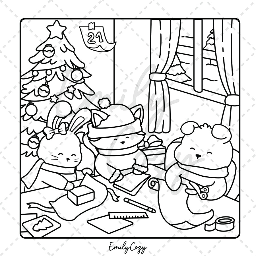 Christmas Moments Coloring Book