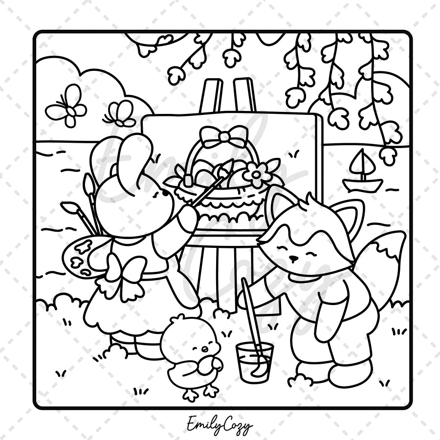 Easter Moments Coloring Book