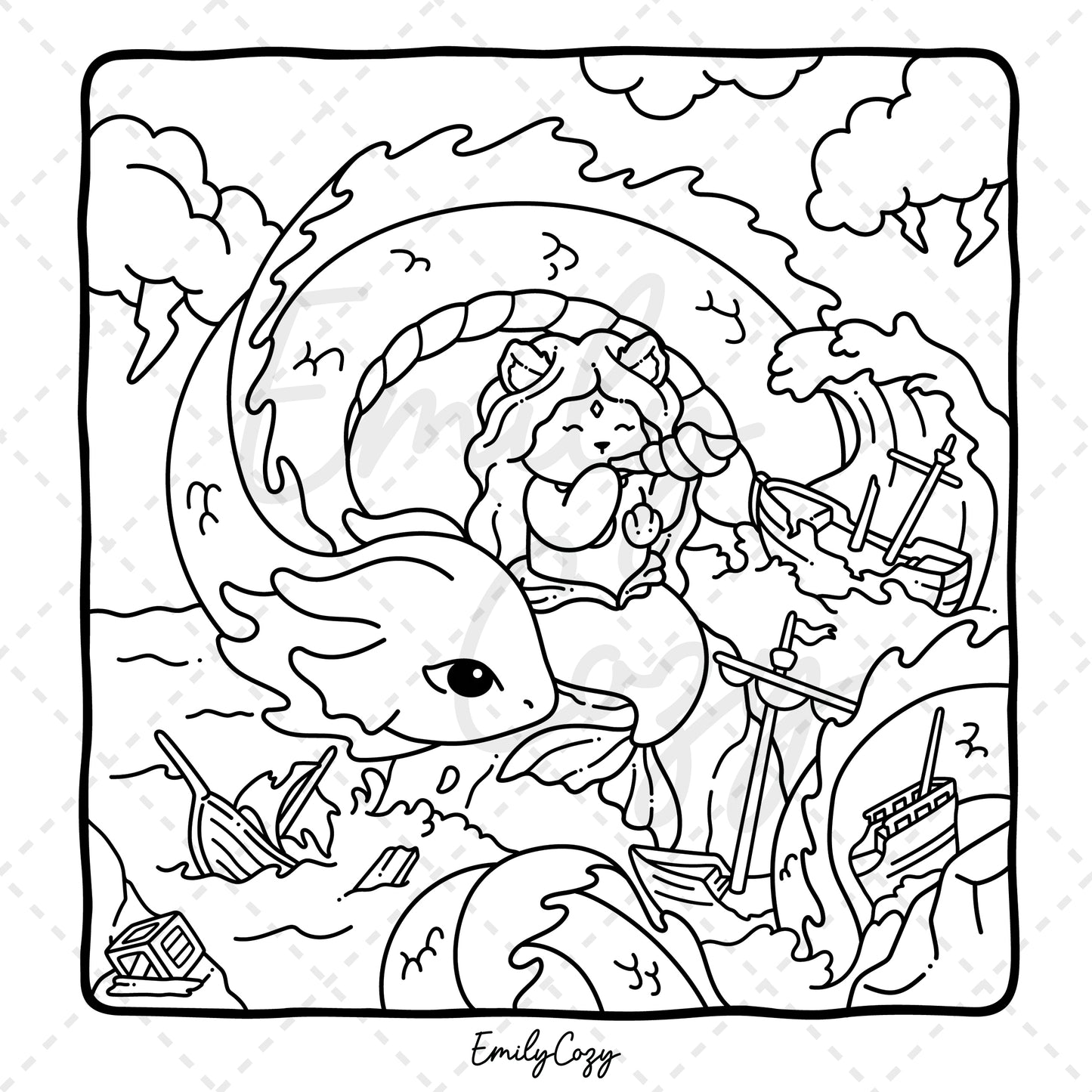 Mermaid Buddies Coloring Book