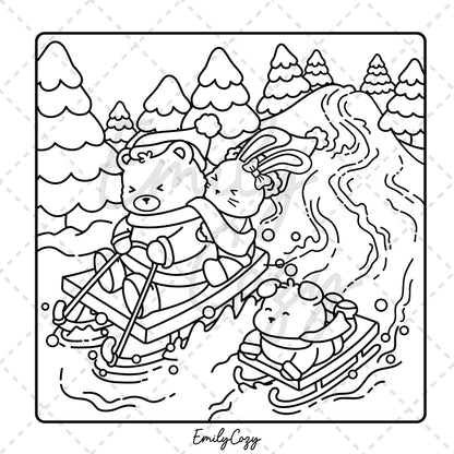 Christmas Moments Coloring Book