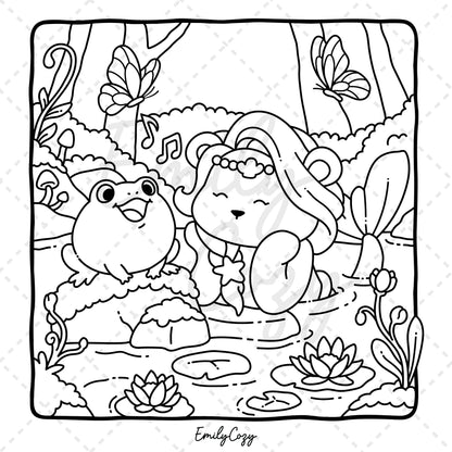 Fairy Buddies Summer Coloring Book