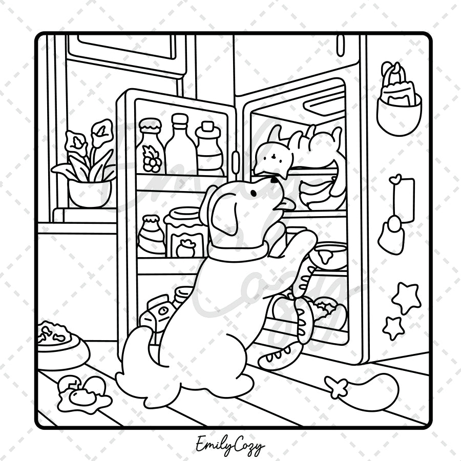 Doggo Moments Coloring Book