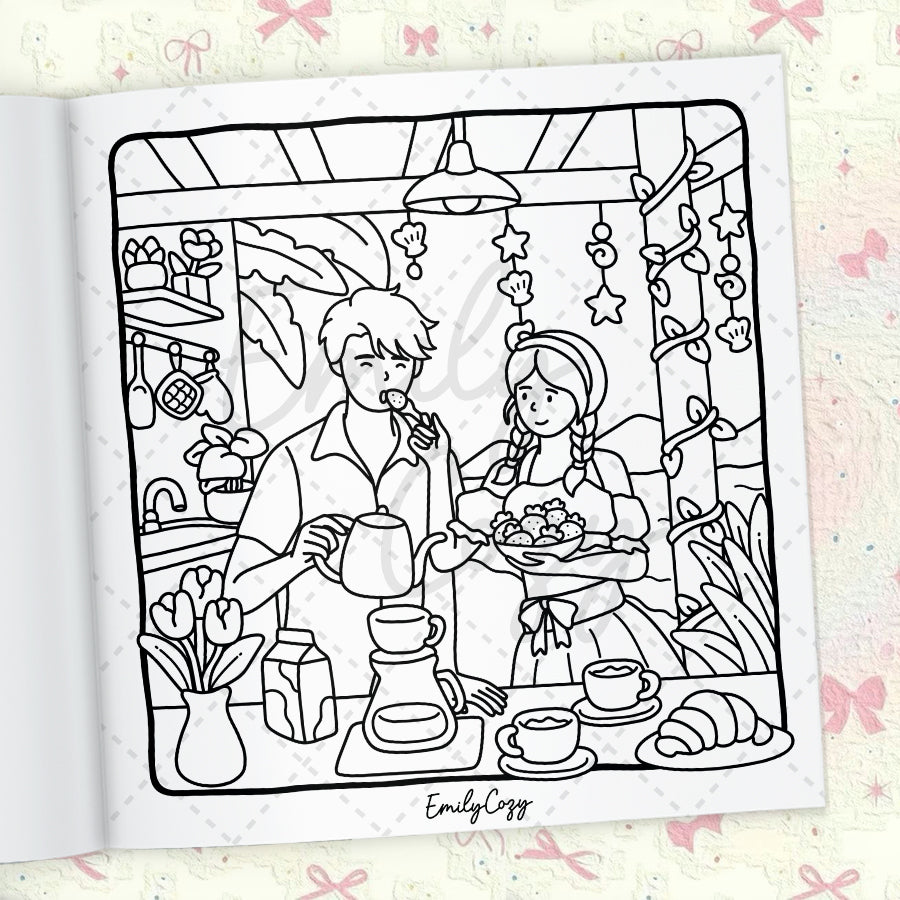 His & Hers Moments Coloring Book