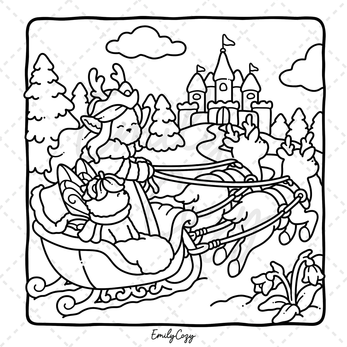 Fairy Buddies Winter Coloring Book