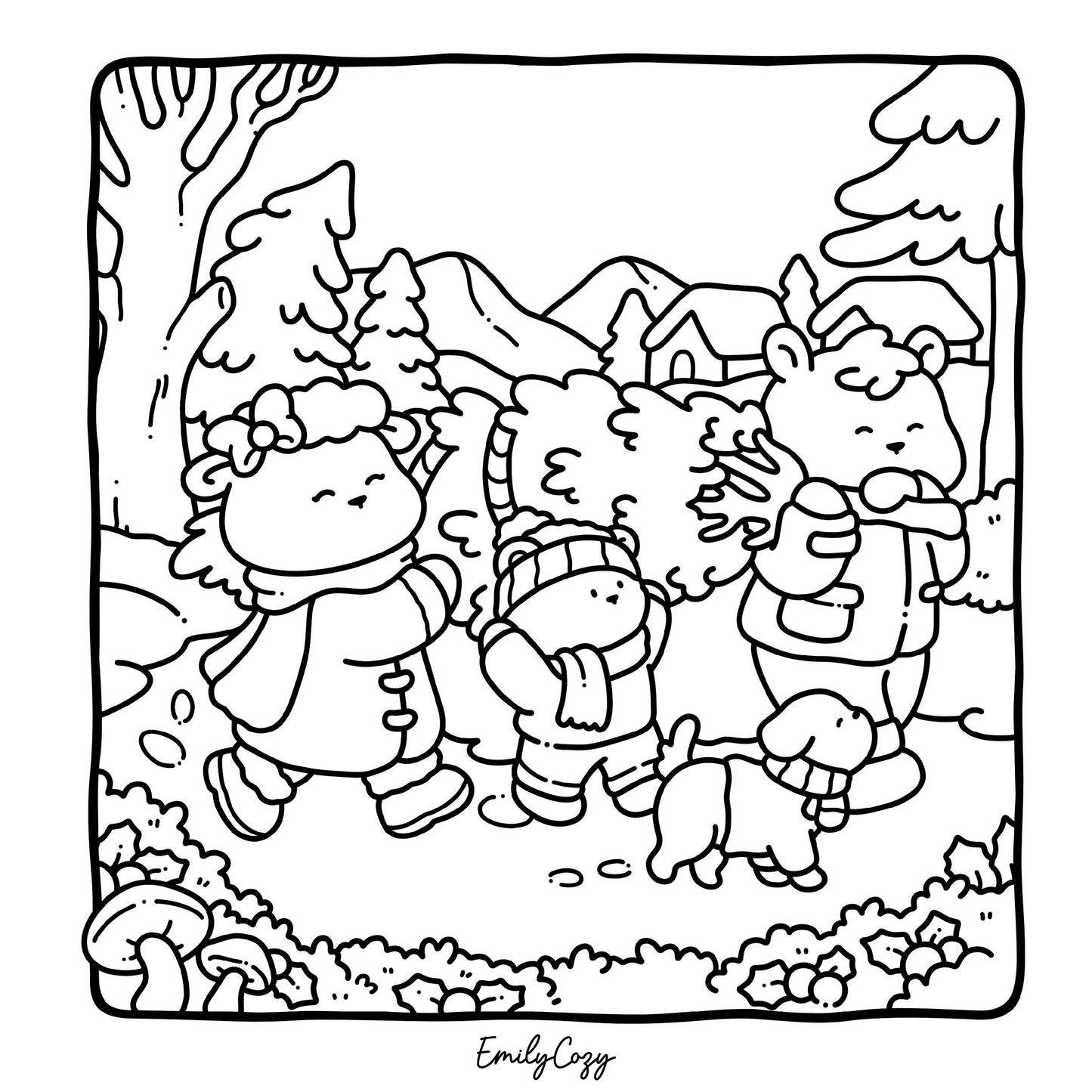 Winter Moments Vol. 2 Coloring Book