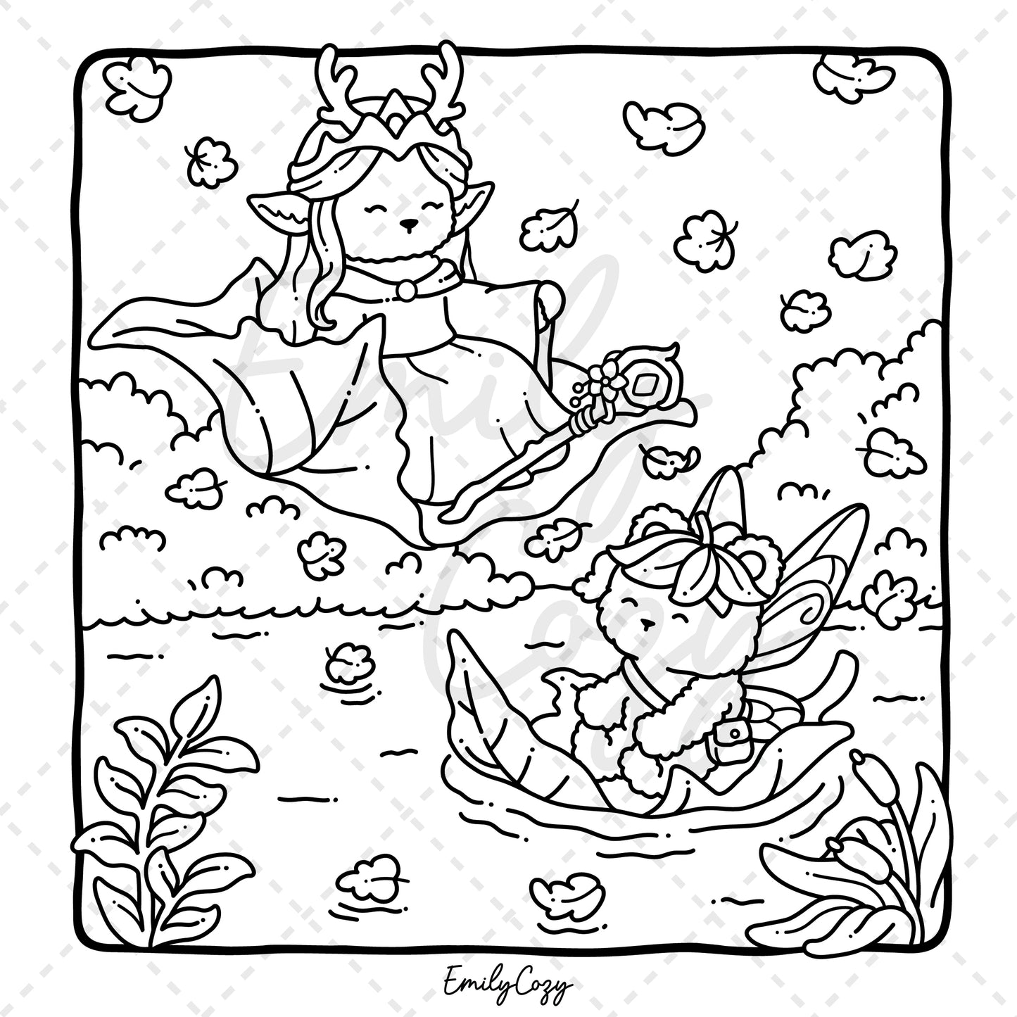 Fairy Buddies Autumn Coloring Book