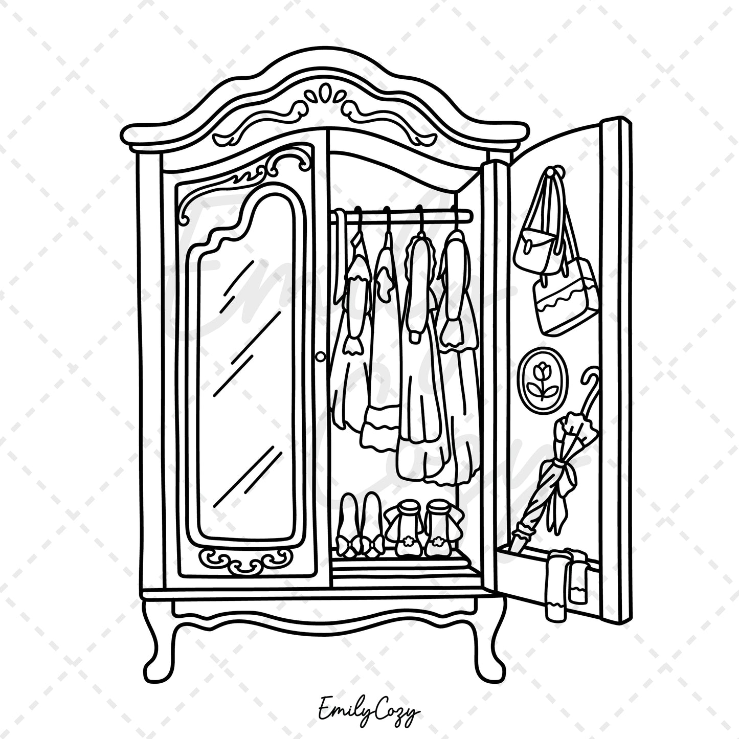 Cottage Treasures Coloring Book