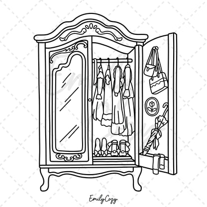 Cottage Treasures Coloring Book