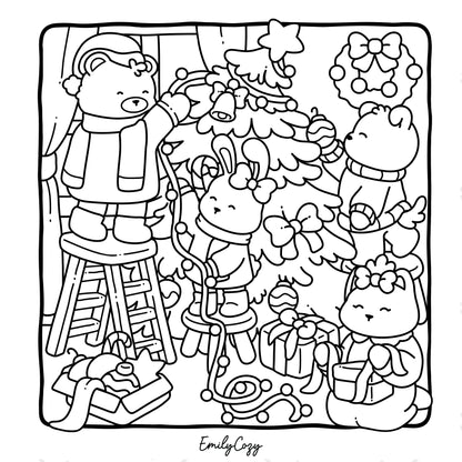 Winter Moments Coloring Book