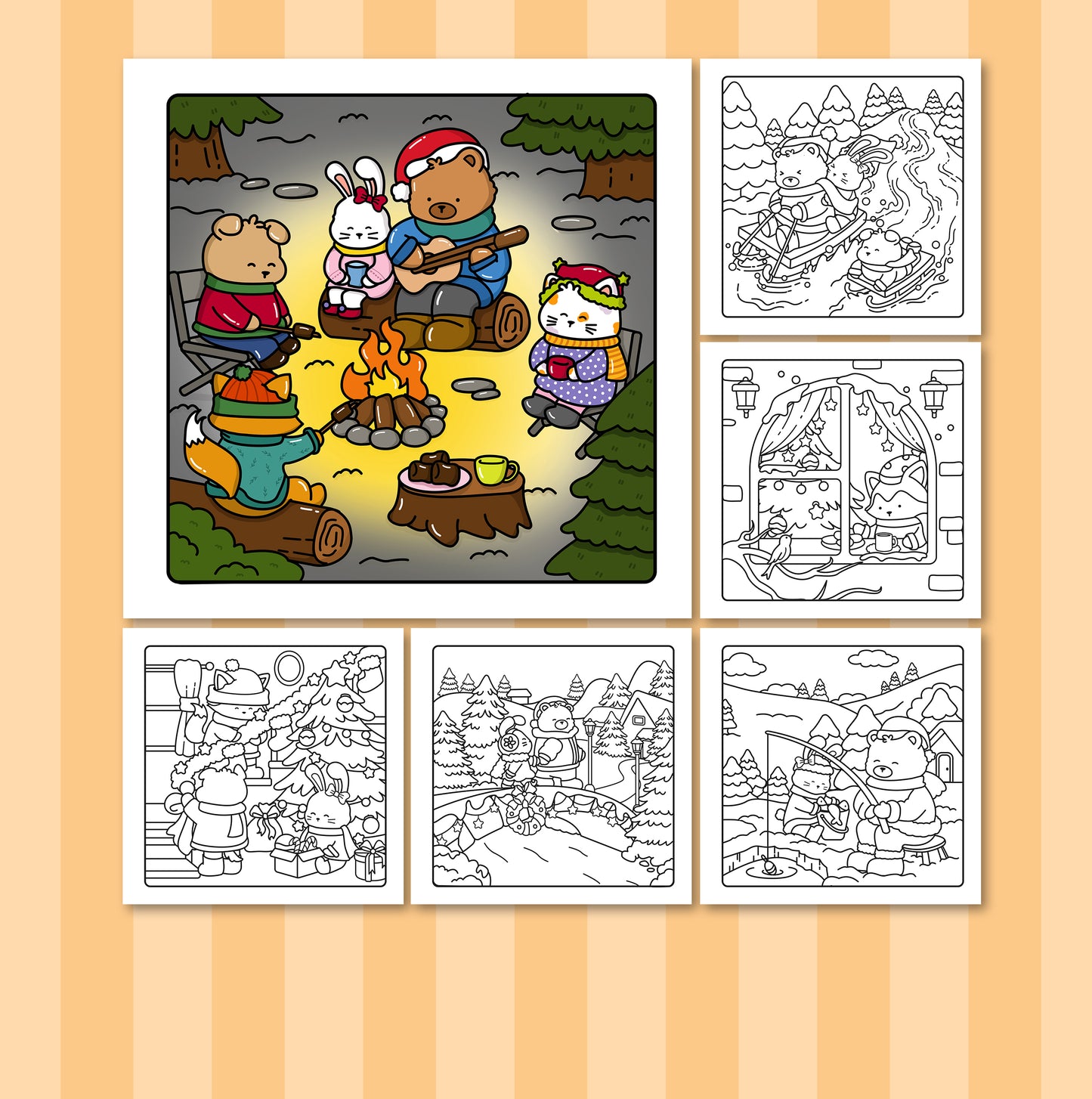 Christmas Moments Coloring Book