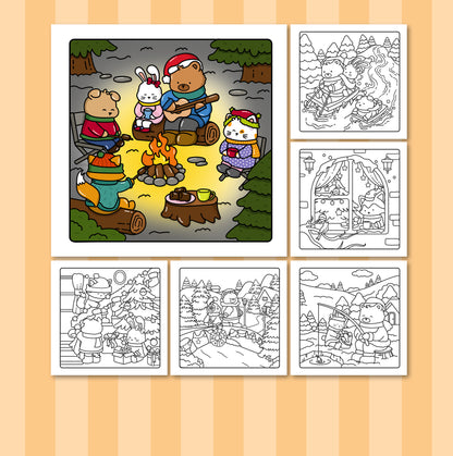 Christmas Moments Coloring Book