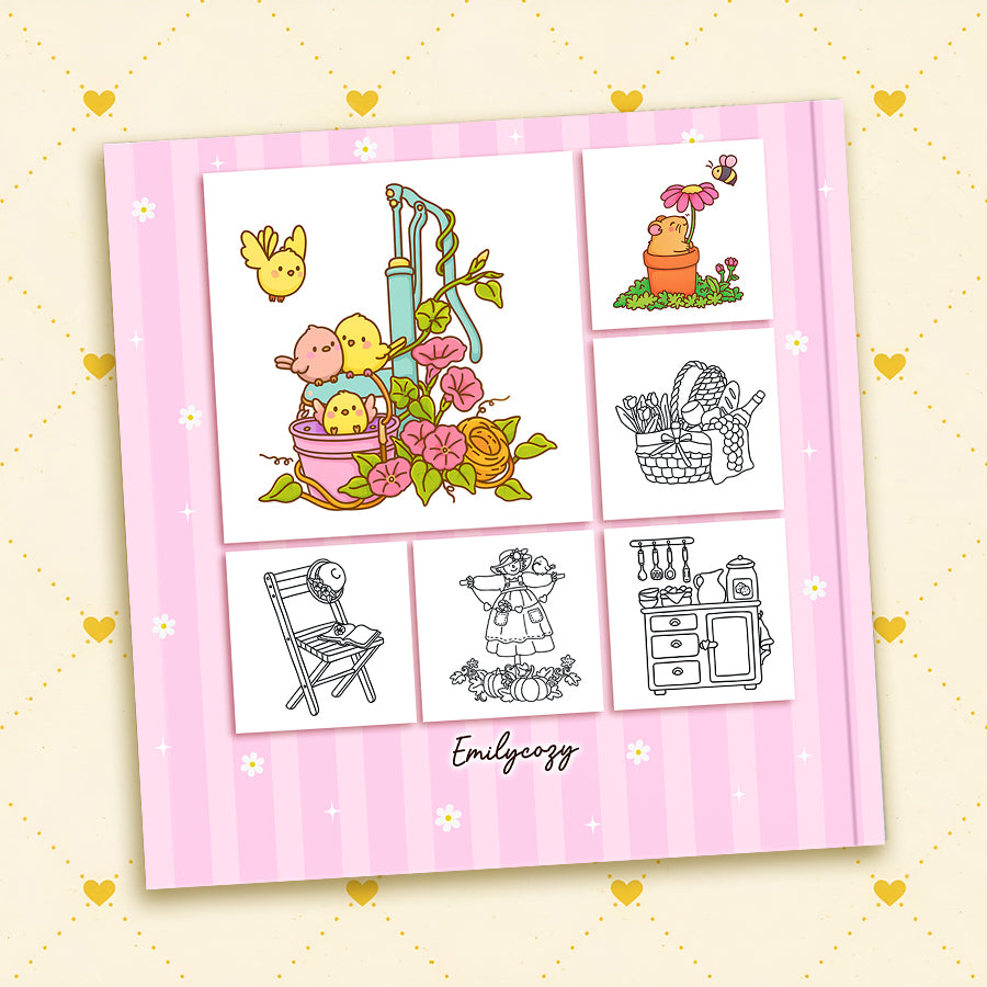 Cottage Treasures Coloring Book