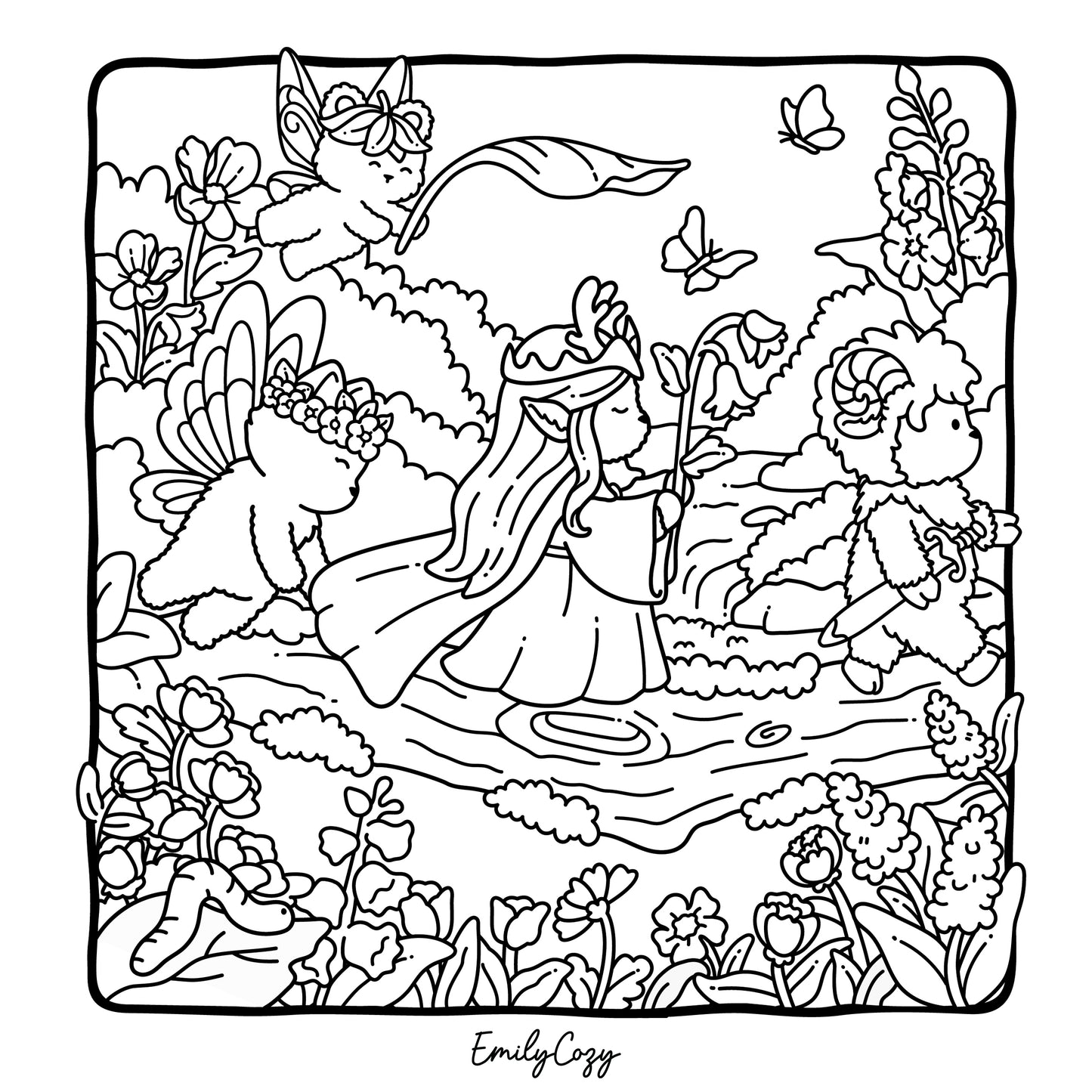 Fairy Buddies Coloring Book