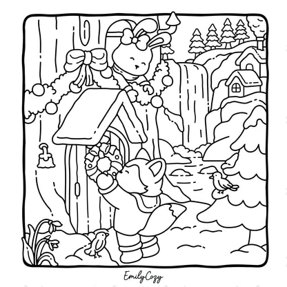 Winter Moments Coloring Book