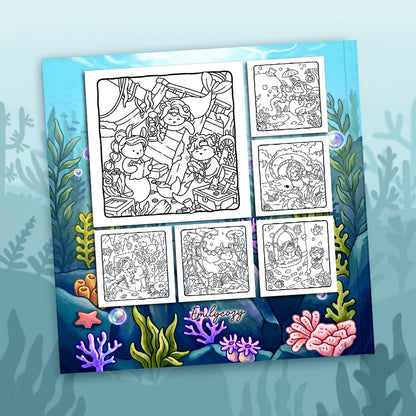 Mermaid Buddies Coloring Book