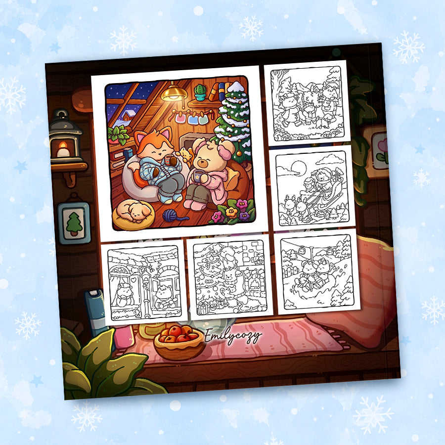Winter Moments Vol. 2 Coloring Book