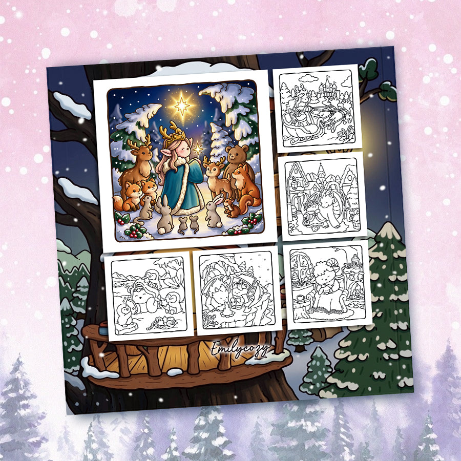Fairy Buddies Winter Coloring Book