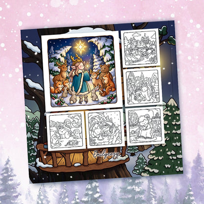 Fairy Buddies Winter Coloring Book