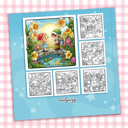 Cozy Gnomes Coloring Book