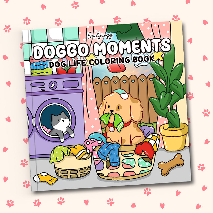 Doggo Moments Coloring Book – Emily Cozy